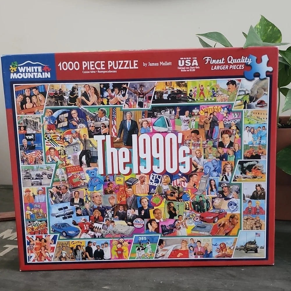 White Mountain 1000 piece puzzle: The 1990s - Picture 2 of 2